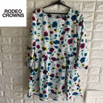 택 포함 RODEO CROWNS 꽃무늬 원피스 S