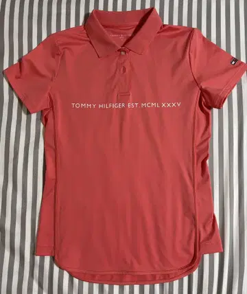 TOMMY HILFIGER 핑크 피케 셔츠
