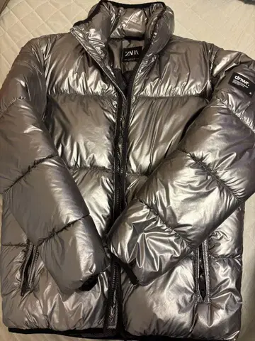 dnwr ZARA 실버 패딩 자켓 다운