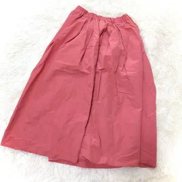 Loungedress 라운지 드레스 플레어 스커트(F) 핑크 롱 무지