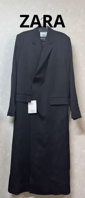 ZARA 블랙 체스터 코트 XL 새상품