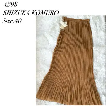 [ 4298 SHIZUKA KOMURO ] 플리츠 스커트 M 롱 브라운