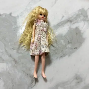 리카짱 인형 본체 핑크 꽃무늬 드레스