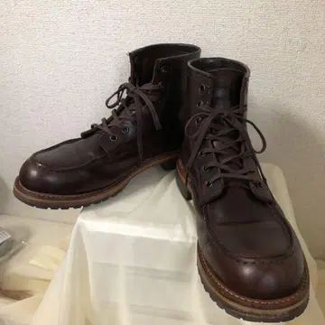 호킨스 다크 브라운 가죽 워크 부츠 27cm