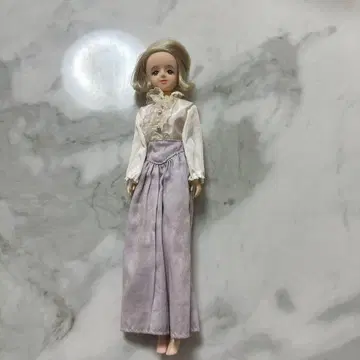 리카짱 인형 본체 화이트와 연보라 의상