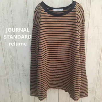 JOURNAL STANDARD relume 크루넥 보더 풀오버