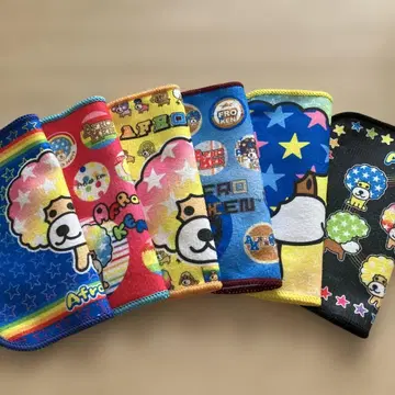 아프로견 미니 타월 타월 산엑스 헤이세이 레트로 캐릭터