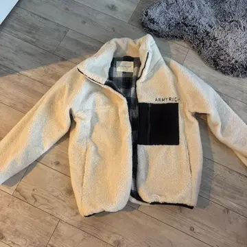 ARMYRICH 플리스 자켓 아이보리