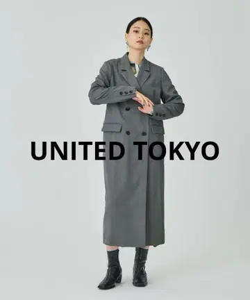 UNITED TOKYO 웨이브 롱 코트 자켓