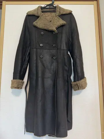 COMME CA DU MODE 브라운 무스탕 코트 M