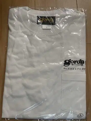 고로즈 포켓 T 화이트 L 사이즈
