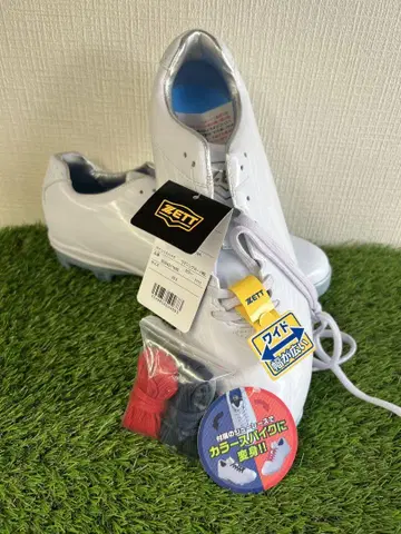 ZETT 화이트 스파이크 슈즈 28.5cm