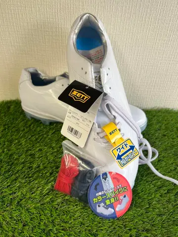 ZETT 화이트 스파이크 슈즈 28.5cm