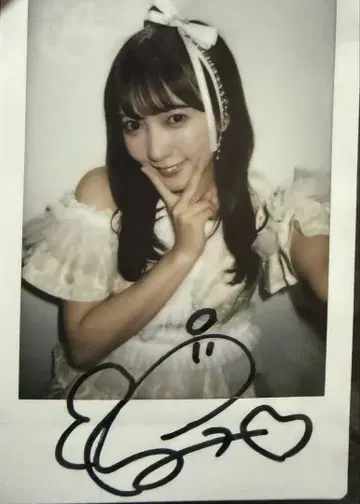 야마우치 사키나 온특 사인 폴라로이드