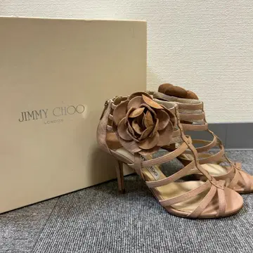 지미추 JIMMY CHOO 베이지 플라워 샌들