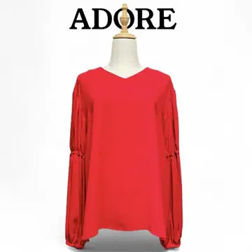 어도어 ADORE 소매 개더 긴팔 블라우스 일본제 워셔블