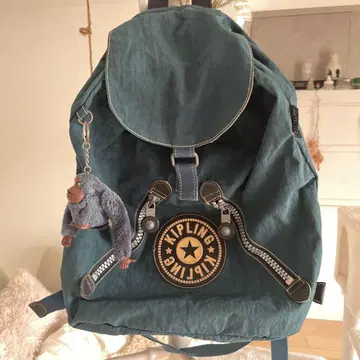 KIPLING 다크 블루 백팩 몽키 포함