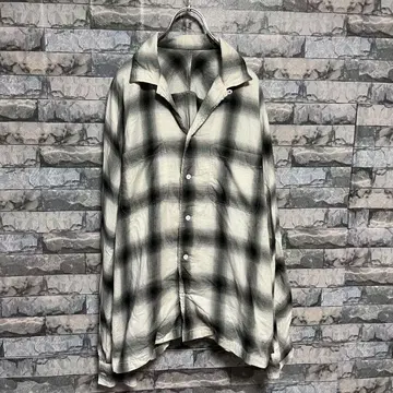 KUON 옴브레 체크 셔츠