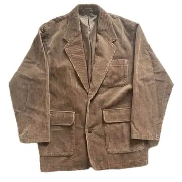 구제 의류 used 일본제 코듀로이 자켓 굵은 폭 브라운 루즈핏