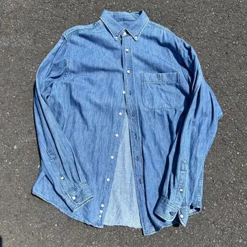 90s USA CREEKWOOD 데님 셔츠 빅 사이즈 버튼 다운