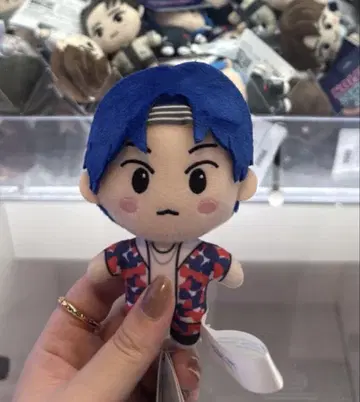 파란색 머리카락 봉제 인형 NCT 마스코트