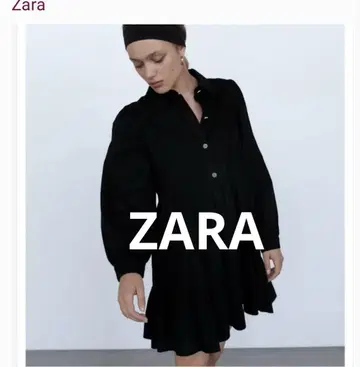 Zara 블랙 데님 드레스 M 주얼 버튼 포함