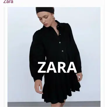 Zara 블랙 데님 드레스 M 주얼 버튼 포함