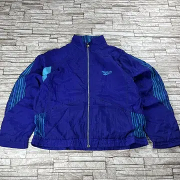 90s Reebok 나일론 자켓 스트라이프 네이비 빈티지