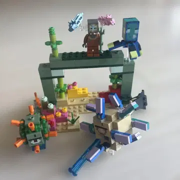 LEGO Minecraft 세트 21180 가디언과의 전투