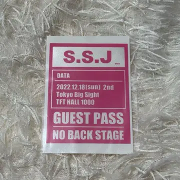 시손 준 SSJ2022 입장 특전 GUESTPASS 게스트 패스 핑크