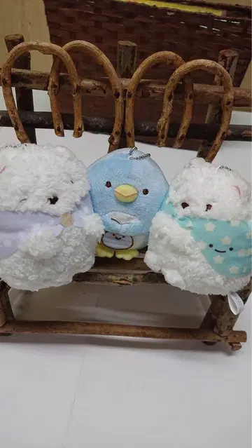스미코구라시 시로쿠마의 고향 봉제 인형 (체인 포함)