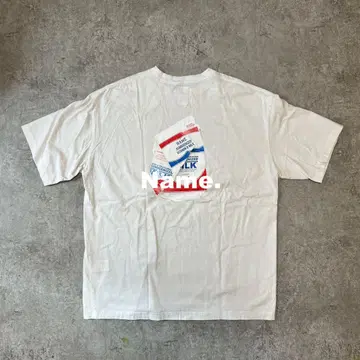 Name TRASH Tee White 2 네임 트래쉬 티셔츠