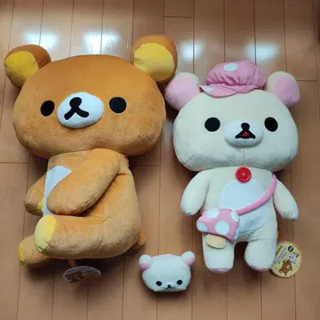 리락쿠마 코리락쿠마 앉은 버섯de 외출 봉제 인형 XL 세트