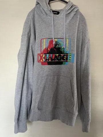 XLARGE 그레이 후드티 S 사이즈