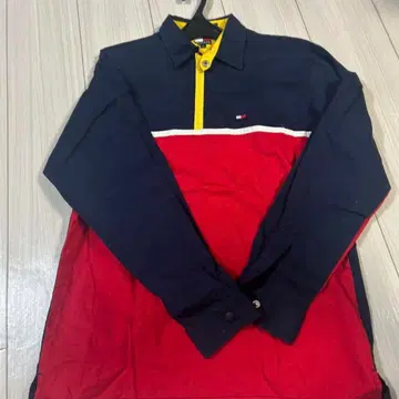 L 타미힐피거 긴팔 브랜드 하프 지퍼 겉옷 남성용 점퍼