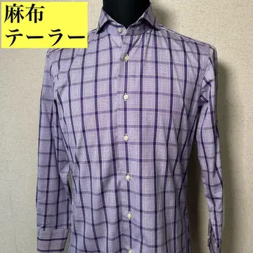 아자부 테일러 azabu tailor 체크 무늬 셔츠