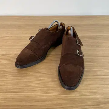 존 롭 William 몽크 스트랩 신발 스웨이드 브라운 7