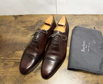 레어 Berluti 키모노 옥스퍼드 가죽 신발 7.5
