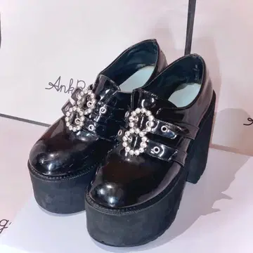 bubbles 더블 버클 통굽 신발 13cm