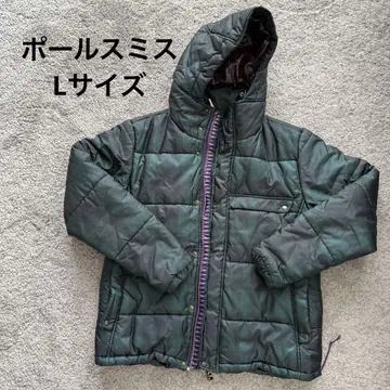 레어! 폴스미스 Paul Smith 체크 무늬 다운 자켓 그린