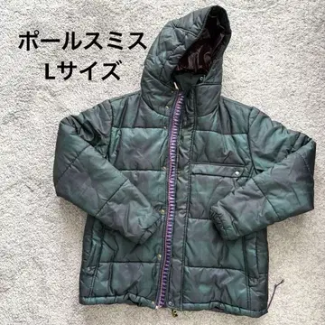 [ 레어 ] 폴스미스 Paul Smith 체크 무늬 다운 자켓 그린