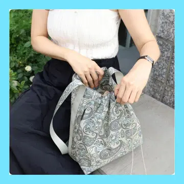 highloop 스트링 크로스백 패브릭 에코백
