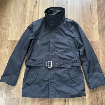 MODA DOMA 자켓 블랙 벨트 이탈리아제 폴리에스테르 사용