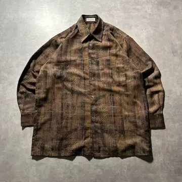 빈티지 올 패턴 모드 기하학 스다 마사키 디자인 아트 셔츠