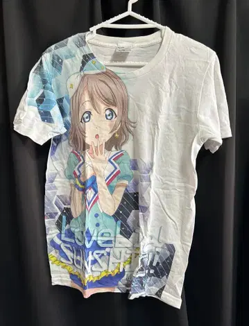 와타나베 요 파란 하늘 점핑 하트 T셔츠 M 사이즈 러브 라이브 선샤인