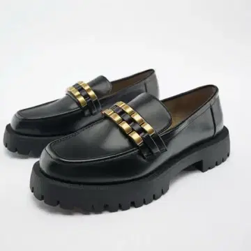 ZARA 트랙 밑창 24cm 통굽 로퍼