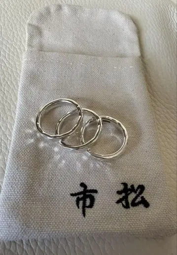 이치마츠 silver 980제 silver 3연 반지