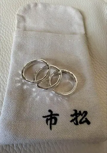 이치마츠 silver 980제 silver 3연 반지