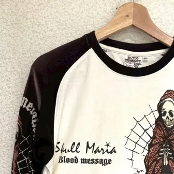 Blood Message x Tedman 롱T 사신 스컬 말타 관