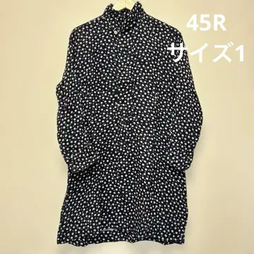45R 사이즈 1 더블 거즈 셔츠 튜닉 원피스